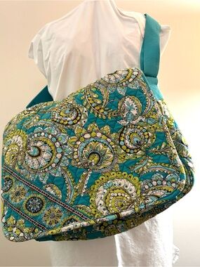 Vera Bradley Messenger Bag “Peacock” Pattern